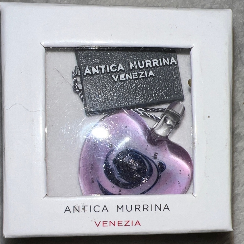 Antica Murrina Venezia Purple Passion Heart Pendant